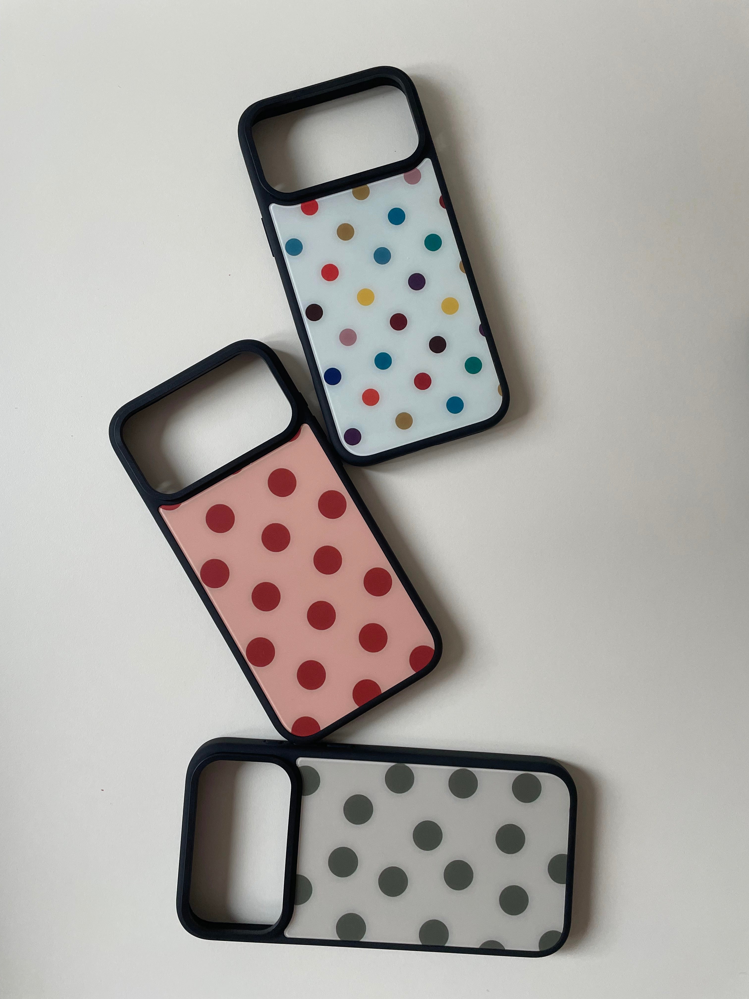 Matte Magnetic Polka Dot, Plaid & Stripe Phone Case, Shockproof Light Tough Cover for iPhone – Mewvia