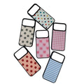 Matte Phone Case Bundle for iPhone, Polka Dot, Plaid & Stripe MagSafe Light Tough Cover Set – Mewvia