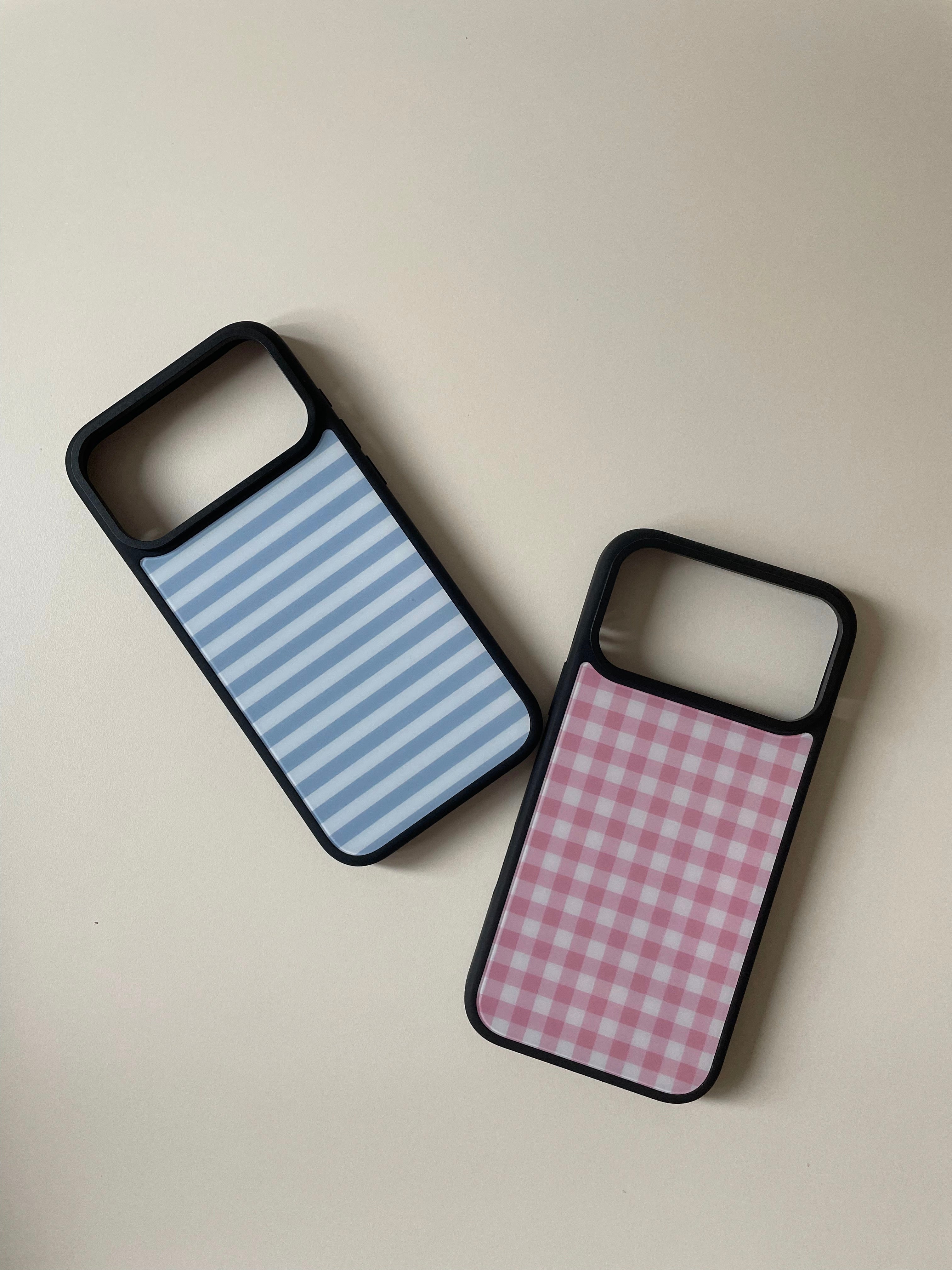Matte Magnetic Polka Dot, Plaid & Stripe Phone Case, Shockproof Light Tough Cover for iPhone – Mewvia