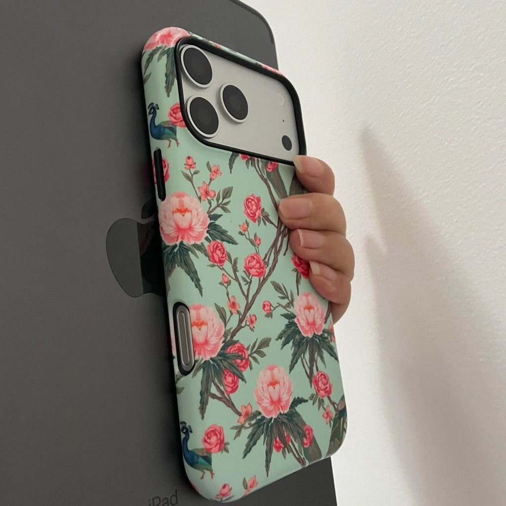 Vintage Botanical Phone Case Bundle, Aesthetic Floral MagSafe Matte Cover & Accessories Set – Mewvia