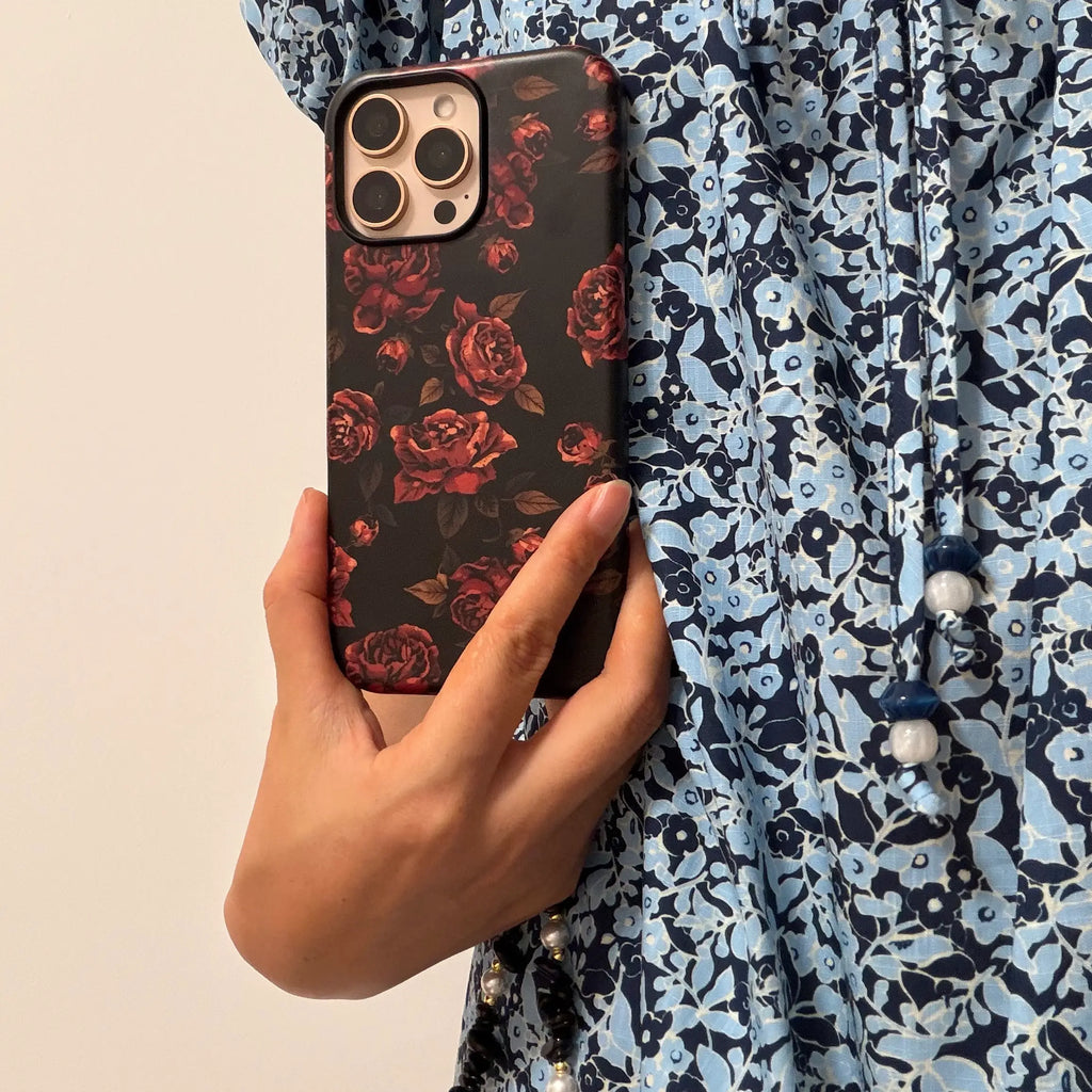 Vintage Botanical Phone Case Bundle, Aesthetic Floral MagSafe Matte Cover & Accessories Set – Mewvia