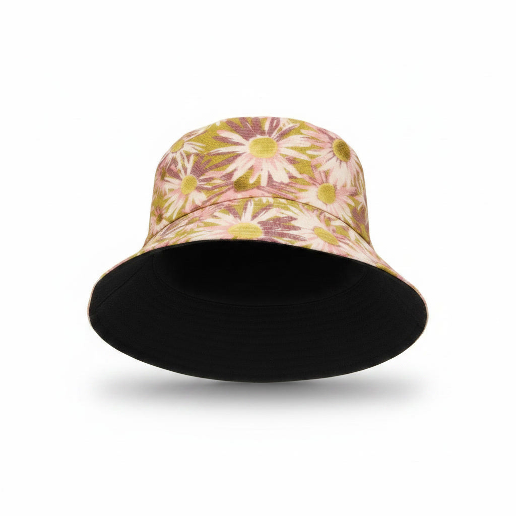 Vintage Daisy-Aesthetic Floral Bucket Hat