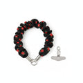 Midnight Cherry- Floral Scrunchie Phone Wristlet Lanyard
