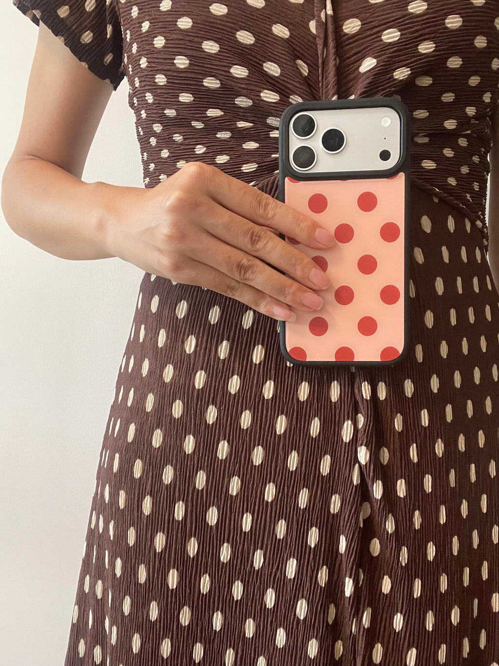 Matte Phone Case Bundle for iPhone, Polka Dot, Plaid & Stripe MagSafe Light Tough Cover Set – Mewvia