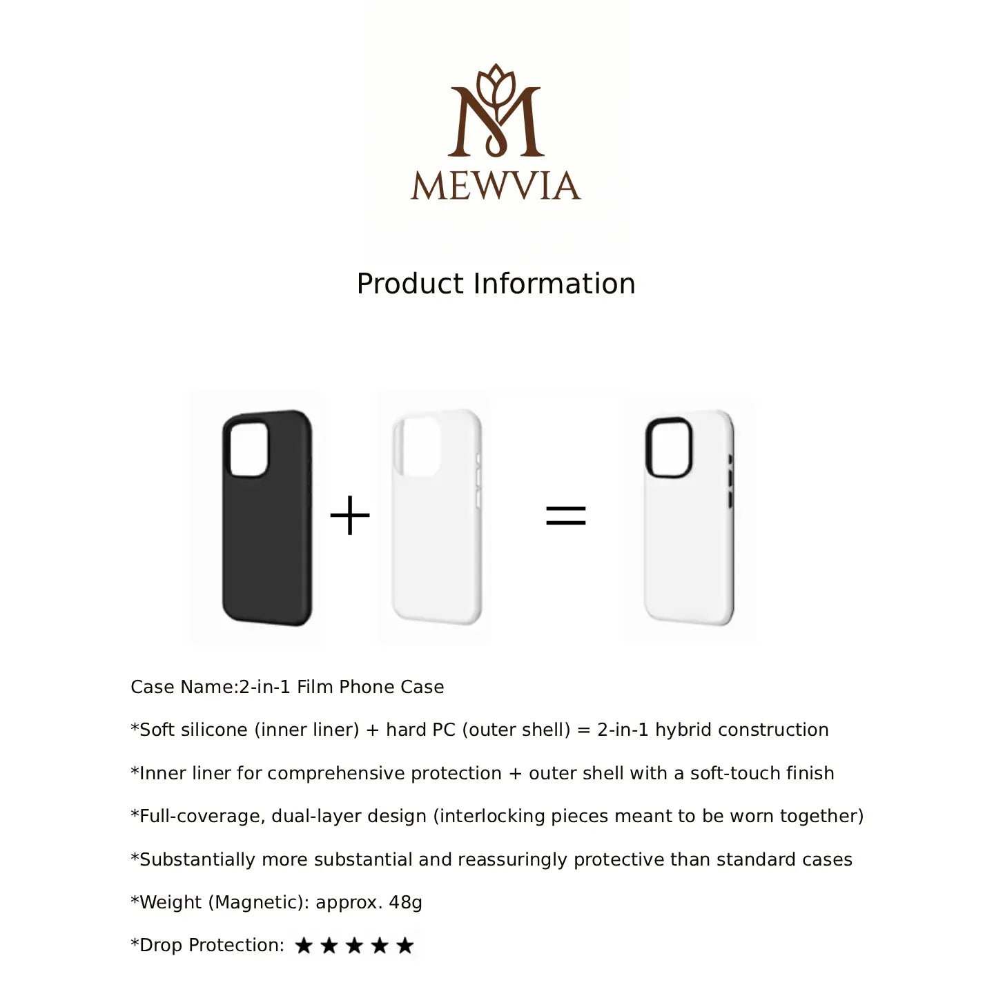 Vintage Botanical Phone Case Bundle, Aesthetic Floral MagSafe Matte Cover & Accessories Set – Mewvia