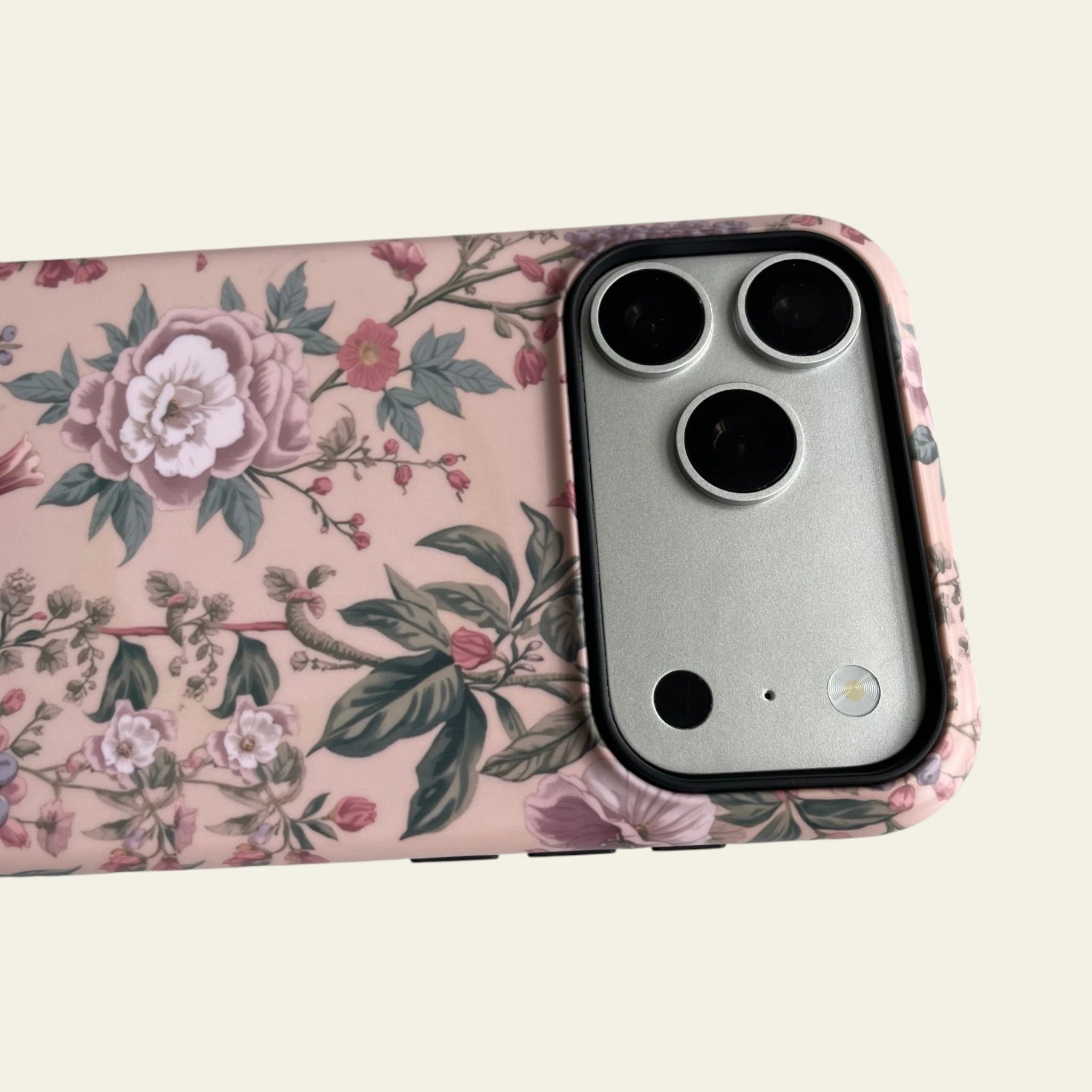 Detailed view of the raised camera bezel on the iPhone 17 Pro Max case, ensuring professional-grade lens protection.