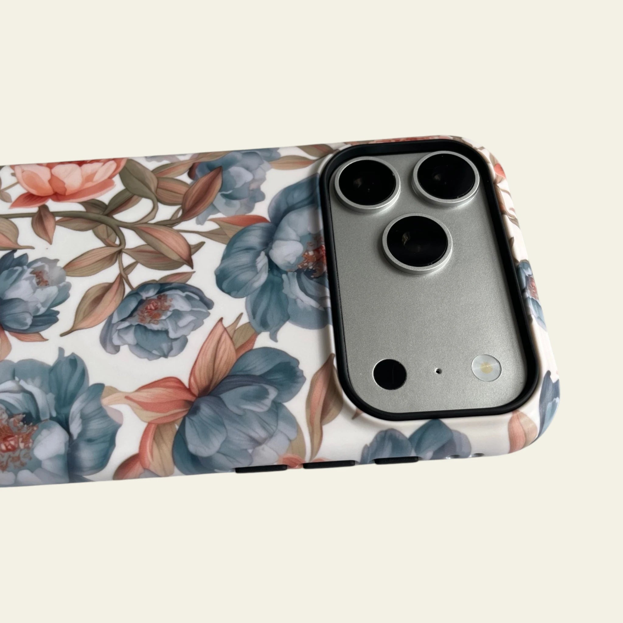 Detailed shot of the raised camera bezel on the iPhone 17 Pro Max case, providing superior lens protection with a seamless aesthetic.